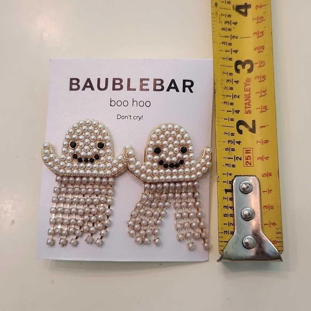 Baublebar Halloween ghost earrings boo hoo don’t cry new with tags